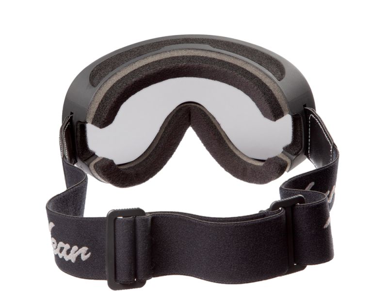 PiWear Arizona SM Retro Brille mit Brillenband getönt (schwarz/schwarz)