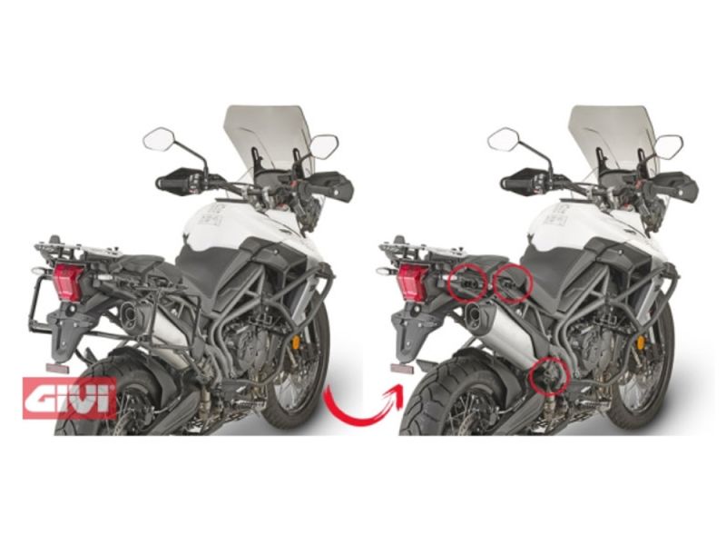 GIVI Portaequipajes Monokey PLR (desmontable) Triumph Tiger 800 XC / XR (2018-)