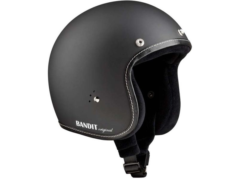 Casco de moto Bandit Premium Jet (sin ECE | negro)
