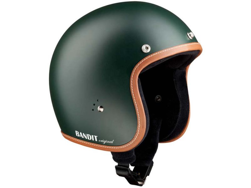 Casco de moto Bandit Premium Jet (sin ECE | verde)