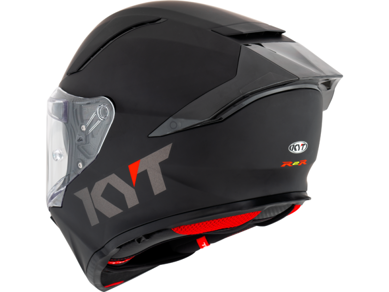 KYT R2R Plain Integralhelm (Schwarzmatt)