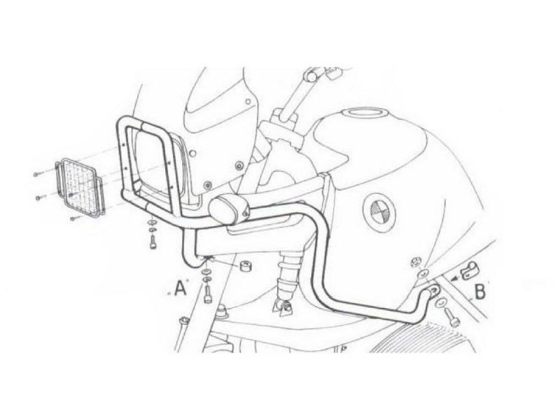 Hepco & Becker Protector depósito BMW R 850 GS / R 1100 GS (cromado)