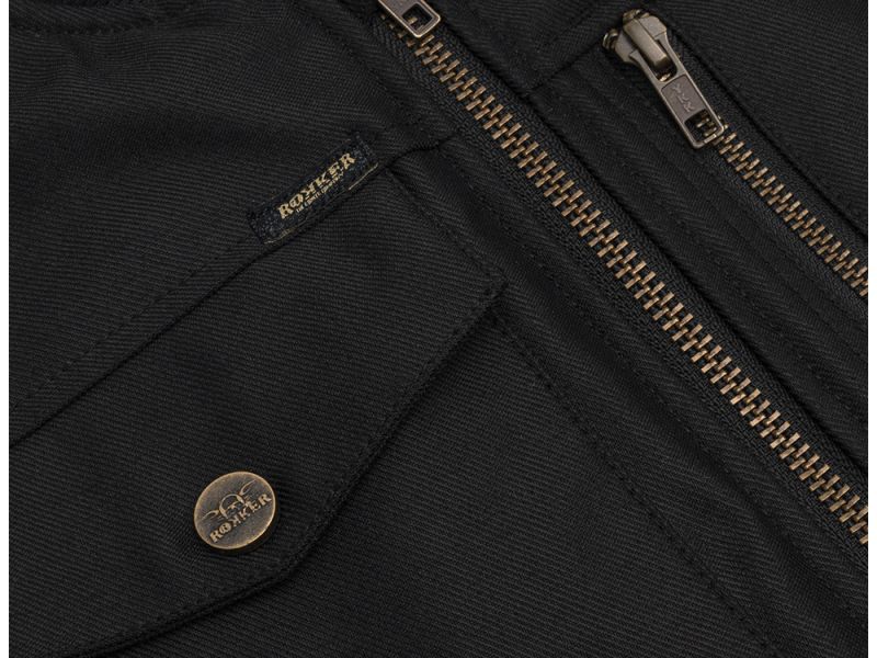 Rokker Ranger Vest 2 Motorradweste (Schwarz)