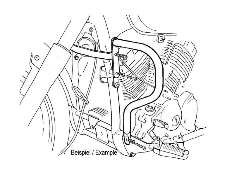 Hepco & Becker Crash bar Honda VFR 800 X Crossrunner (acero inoxidable 2015-)
