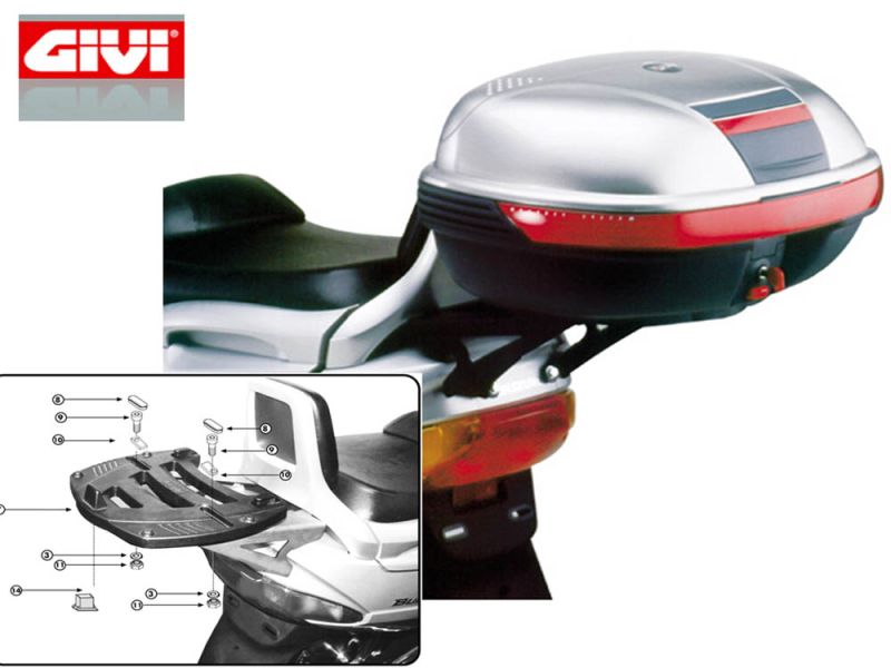 GIVI Monokey SR Portaequipajes Suzuki Burgmann 250 / 400 (1998-2002)