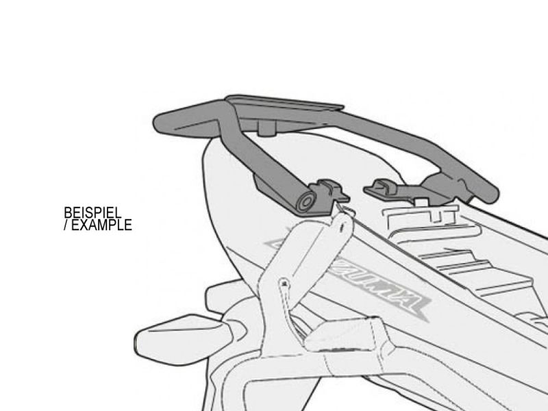 GIVI Monolock SR Portaequipajes Suzuki UH 125 / 200 Burgman (2007-2014)