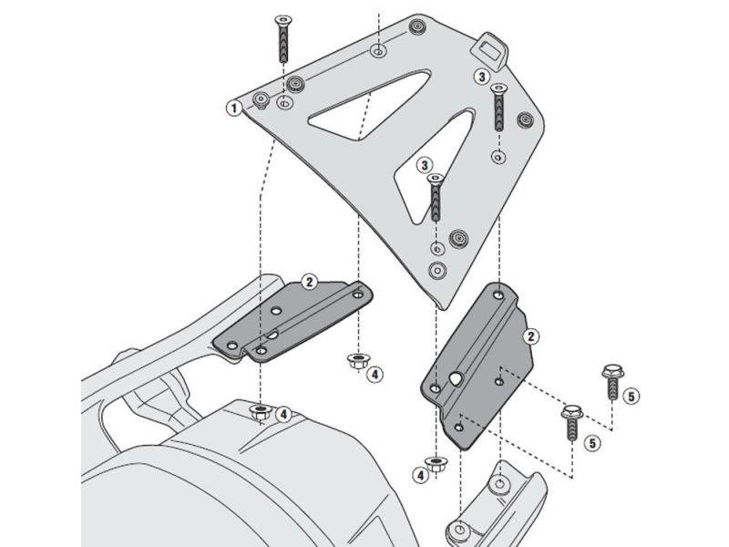 GIVI Portaequipajes Monokey SRA Kawasaki Versys 1000 (2012-)