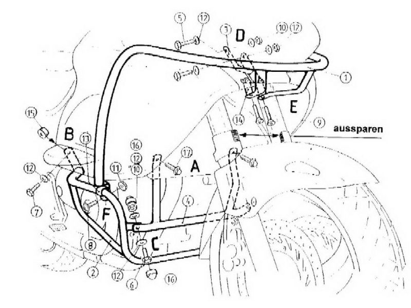 Hepco & Becker Barra de choque Honda NT 650 V Deauville