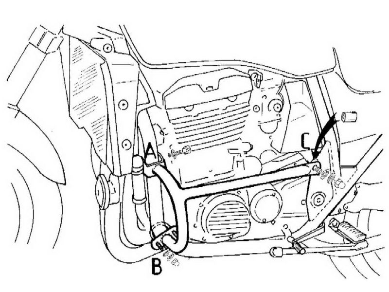 Hepco & Becker Barra de choque Kawasaki ZRX 1100 (1997-2001)