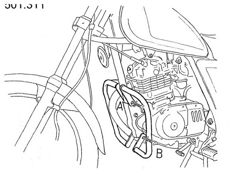Hepco & Becker Barra de choque Suzuki GN 125 (1991-2001)