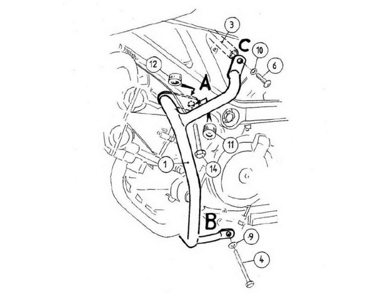 Hepco & Becker Barra de choque Suzuki SV 650 / S (2003-2008)