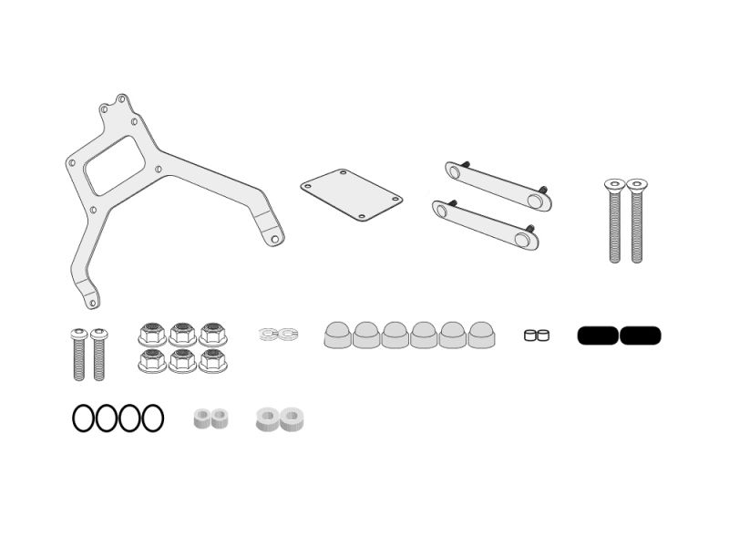 GIVI Kit de montaje S250 en PLR1144 para Honda CRF1000L Africa Twin (2016-2017)