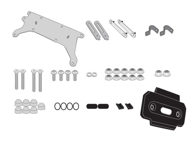 GIVI Kit de montaje S250 en PLR1161 / PL1161CAM para Honda CRF1000L Africa Twin (2018-) CRF1000L Africa Twin Adventure Sports (2018-)