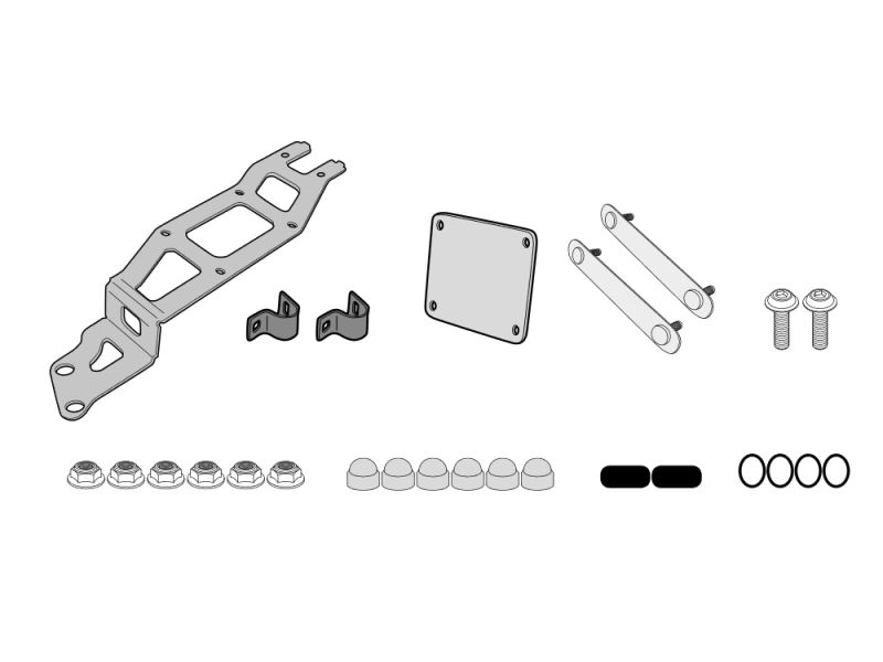 GIVI Kit de montaje S250 a portaequipajes original BMW R1200GS Adventure (2006-2013)