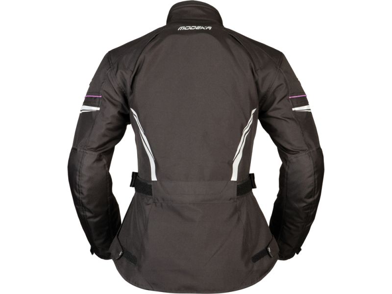 Chaqueta de moto Modeka Violetta para señoras (negra)