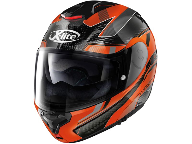X-Lite X-1005 Ultra Carbon Powertrain Klapphelm (schwarz/carbon/orange)