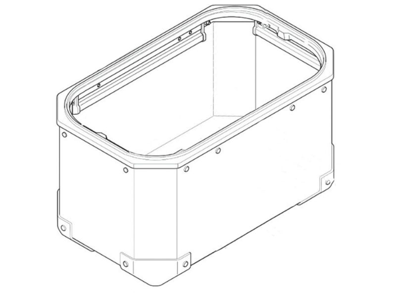 GIVI Fondo de caja OBKN48AR (plata | derecha)