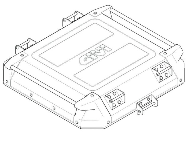GIVI Caja superior OBKN58A (plateada)